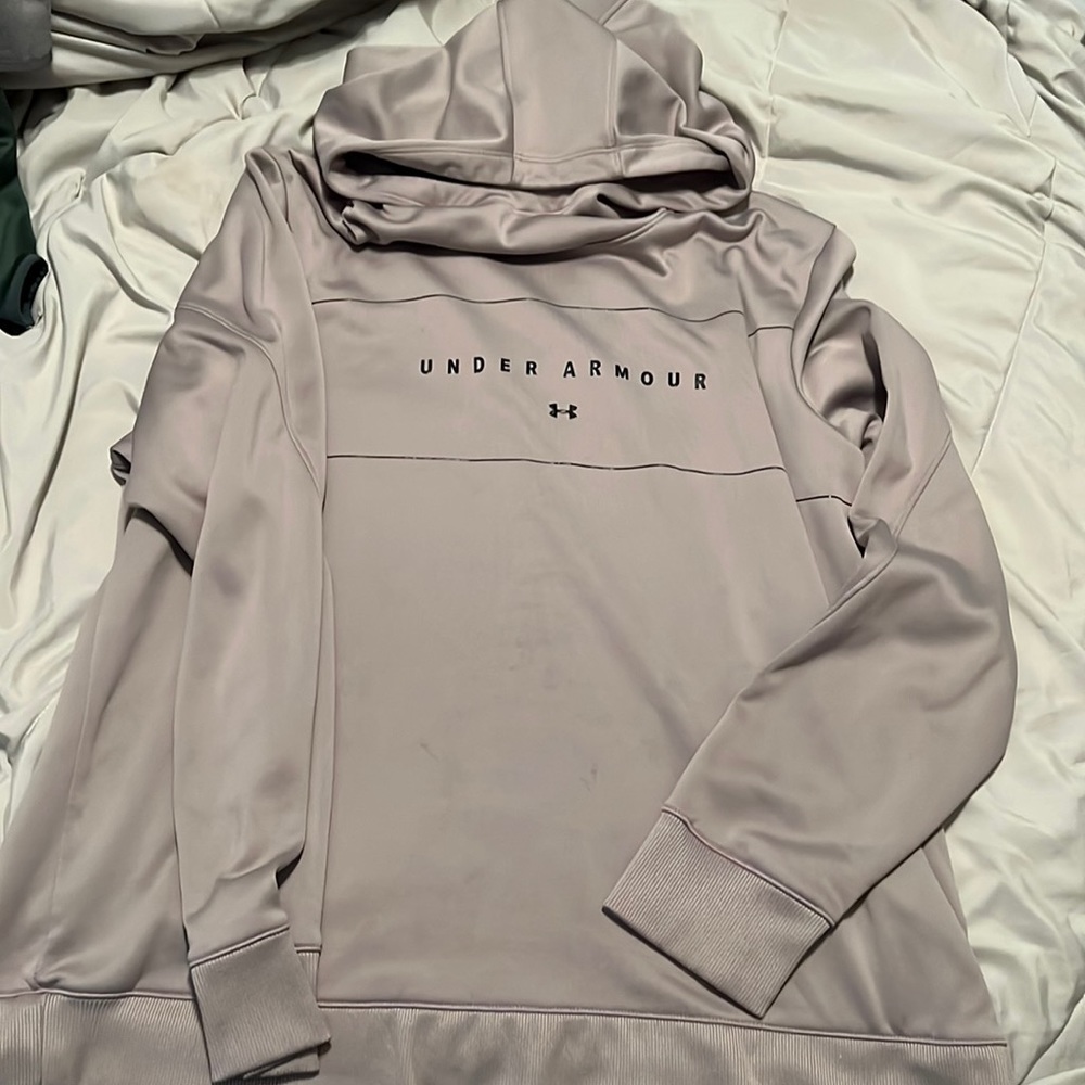 Under Armour Lavender High neck hooded sweatshirt.